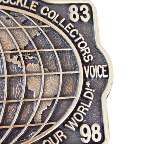 Vintage Belt Buckle Collectors 1998 Commemorative Buckle NABBC Brass Collectible - Picture 6 of 9